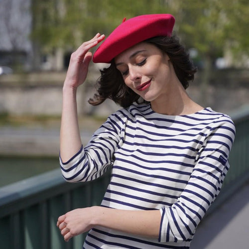 Béret Français en Laine - Couleur Fuchsia | Made in France - image 2