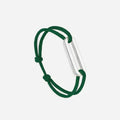 Bracelet MAILLON PLAT Plaqué Argent 30 mm - CARRELET VERT SAPIN - image 1