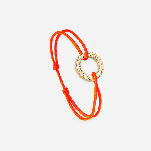 Bracelet CERCLE Plaqué Or Martelé - FLOW - image 1