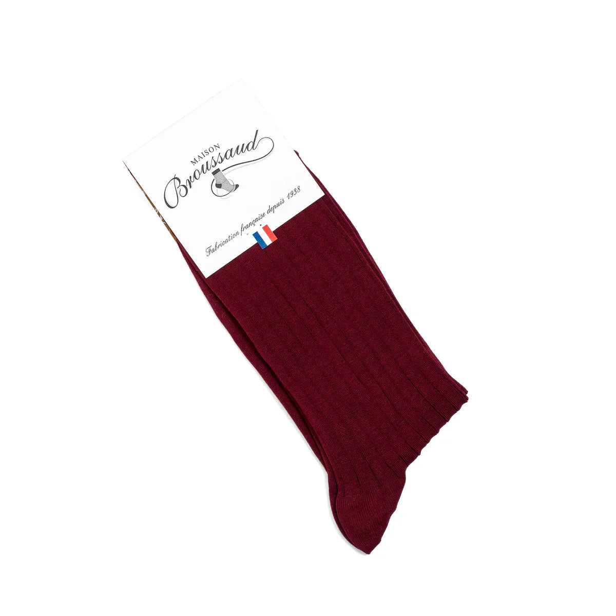 Chaussettes - FIL D'ÉCOSSE BORDEAUX - image 2