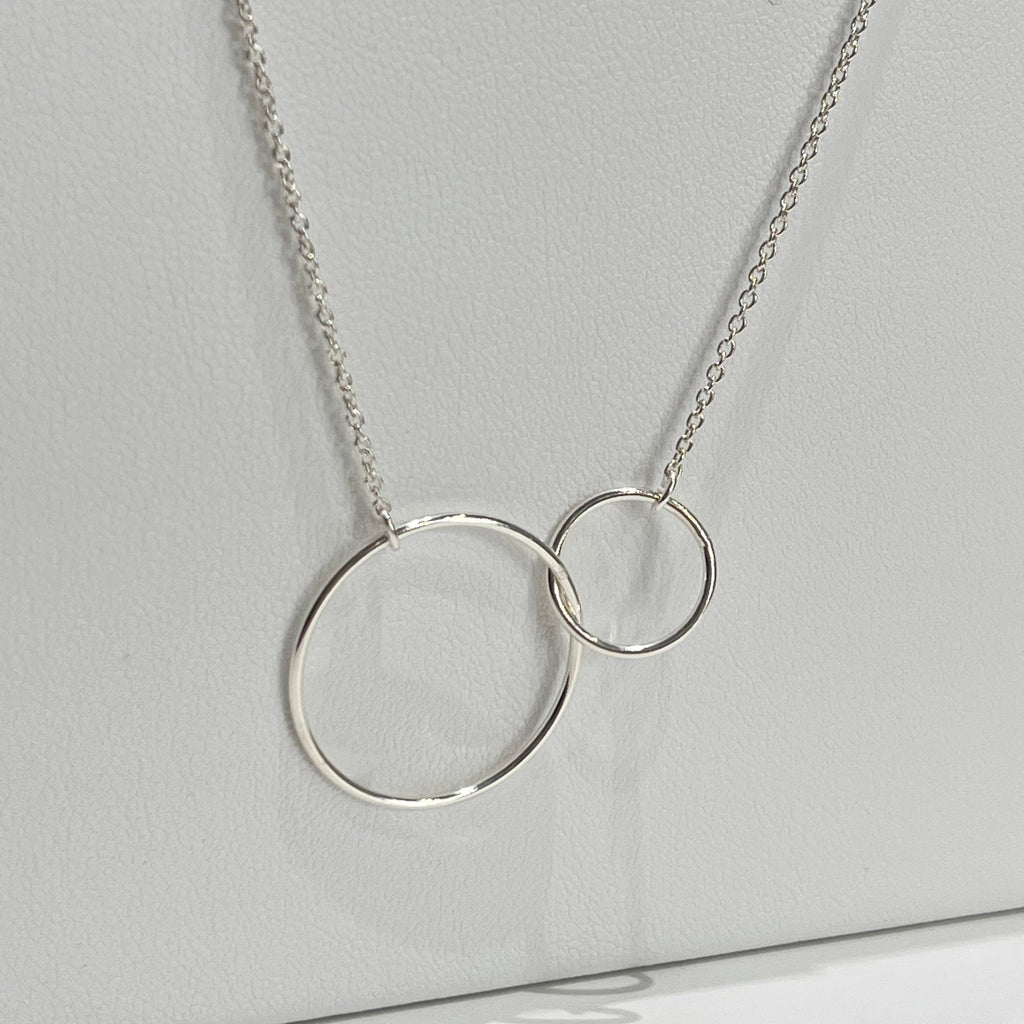 Collier - 2 ronds en argent 925 - image 1