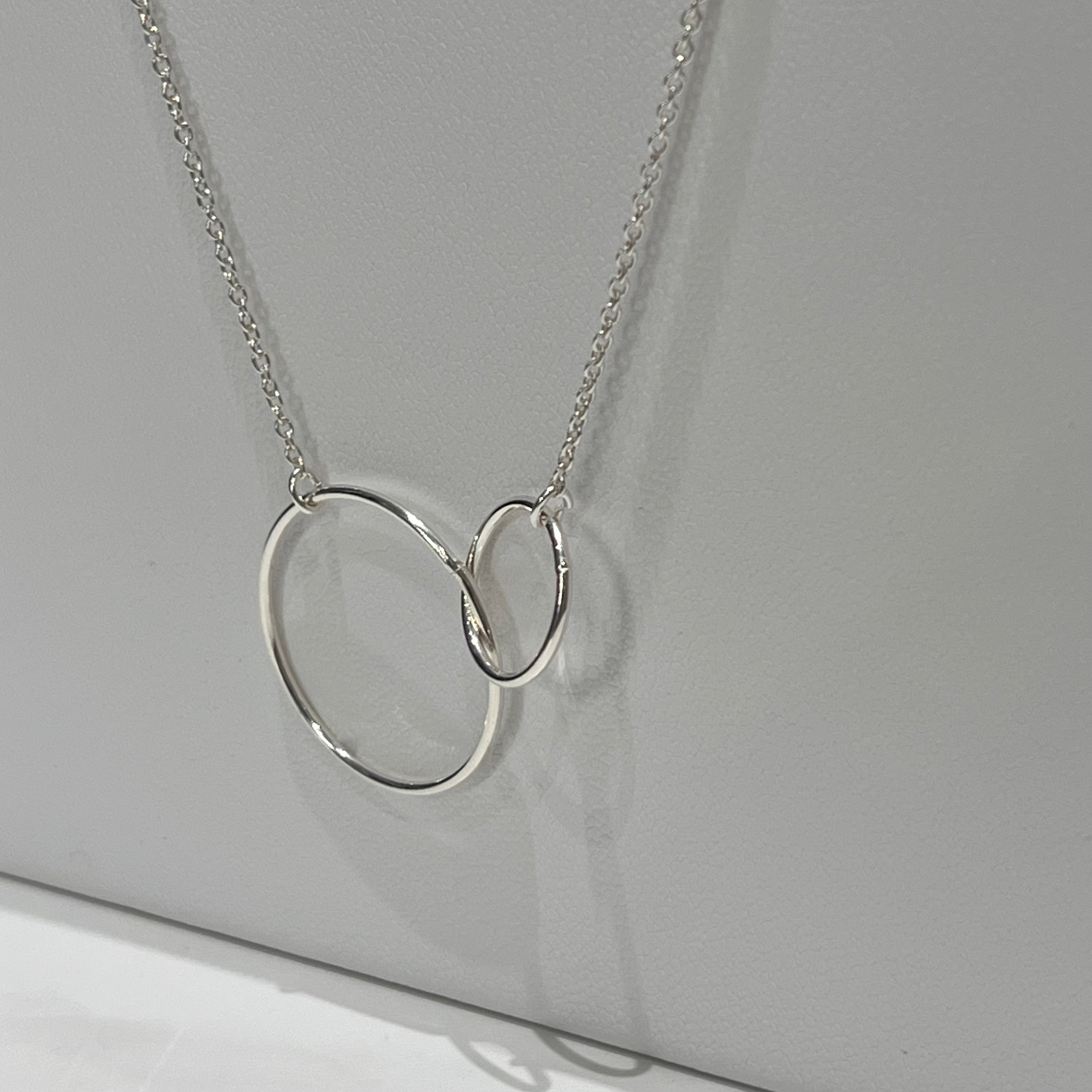 Collier - 2 ronds en argent 925 - image 2