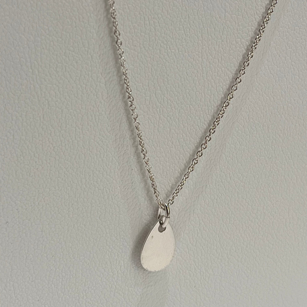 Collier - Goutte lisse en argent 925 - image 3