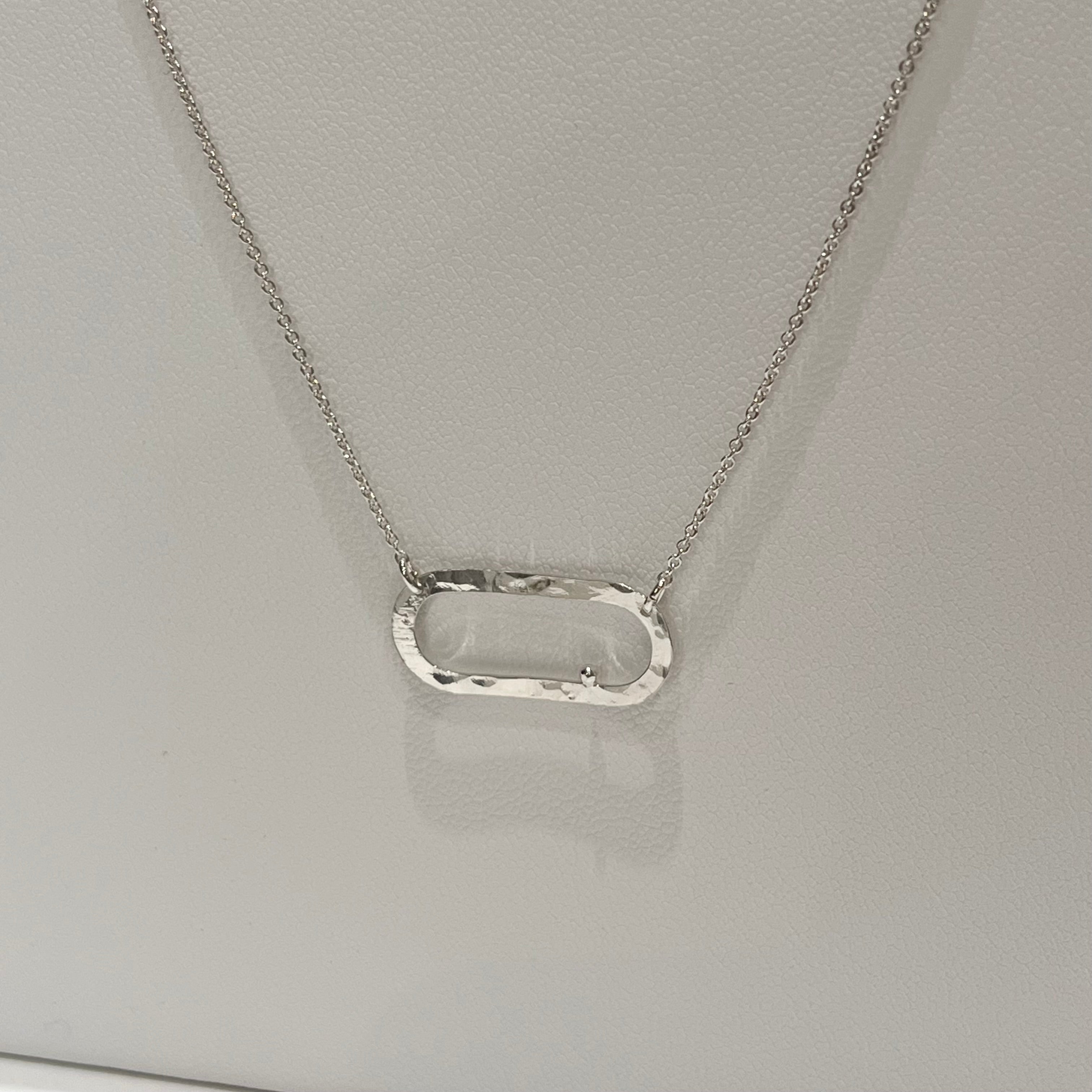 Collier - Oval argent en argent 925 - image 2