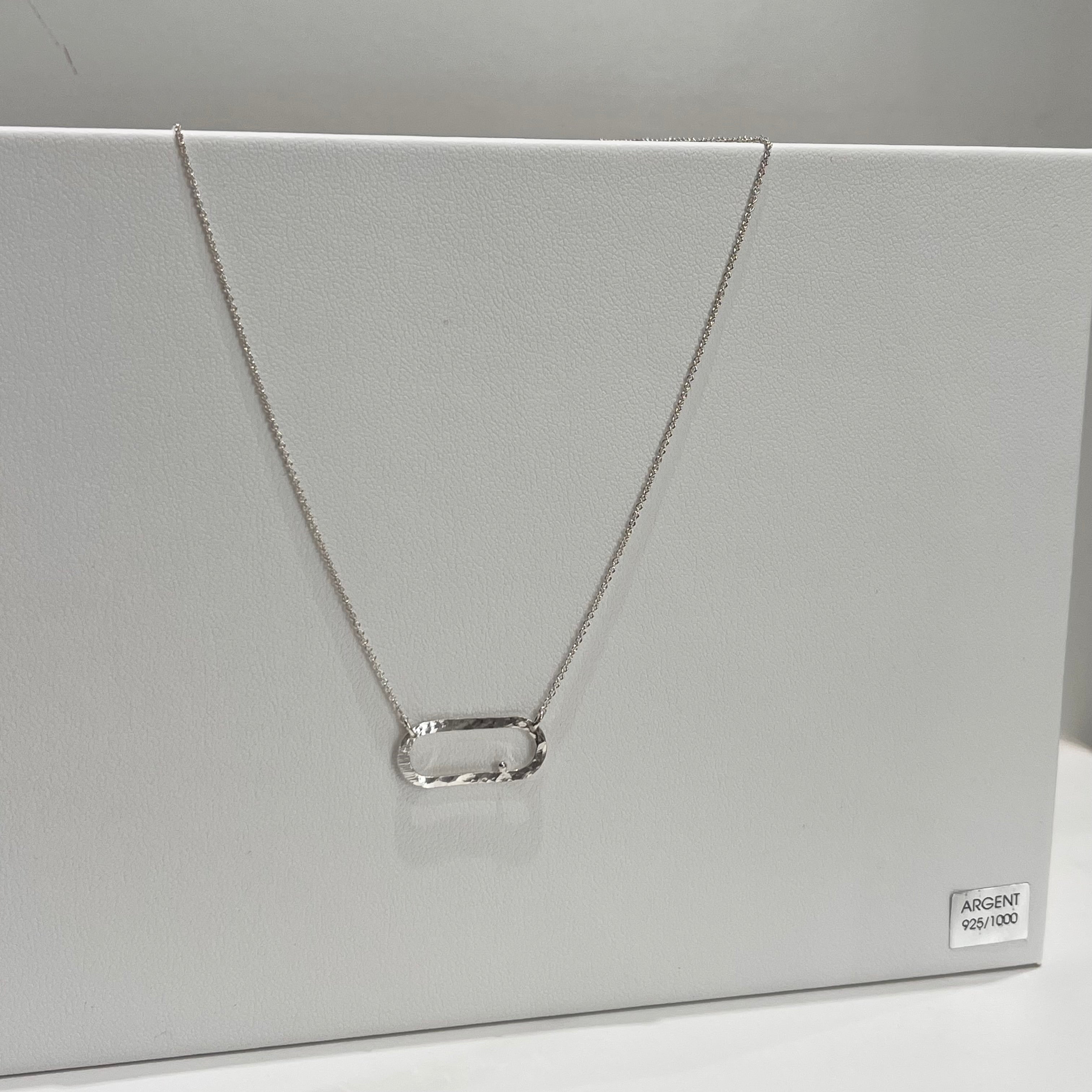 Collier - Oval argent en argent 925 - image 1