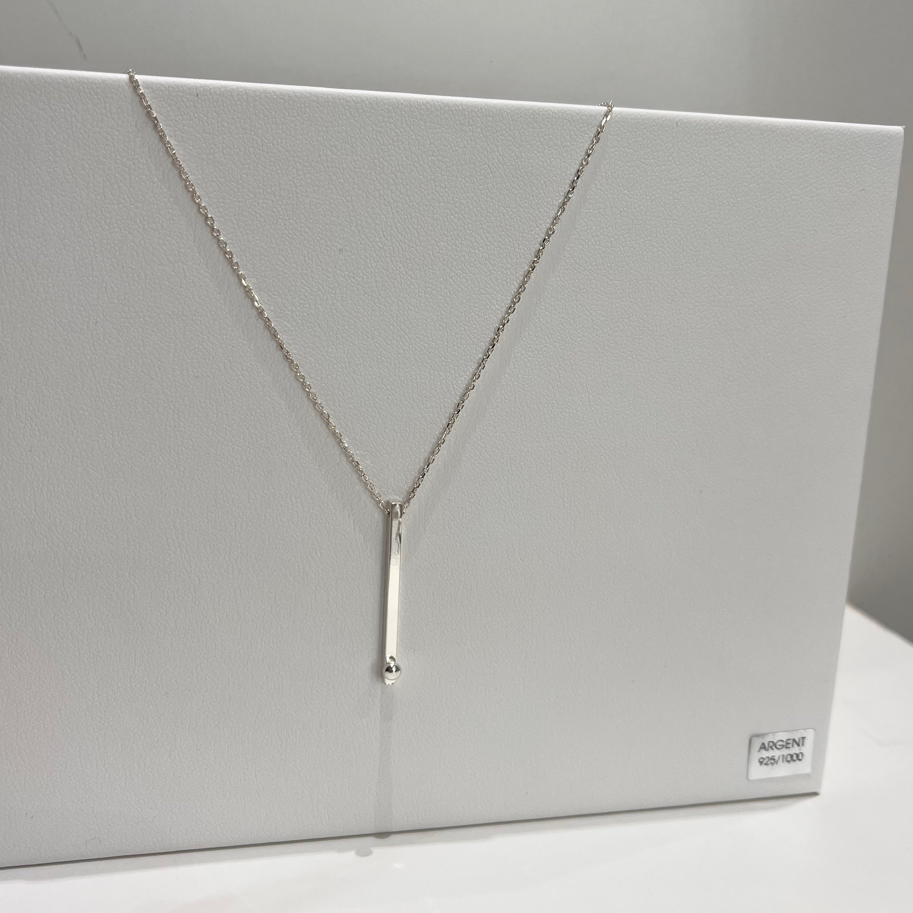 Collier - Perle de pluie en argent 925 - image 1