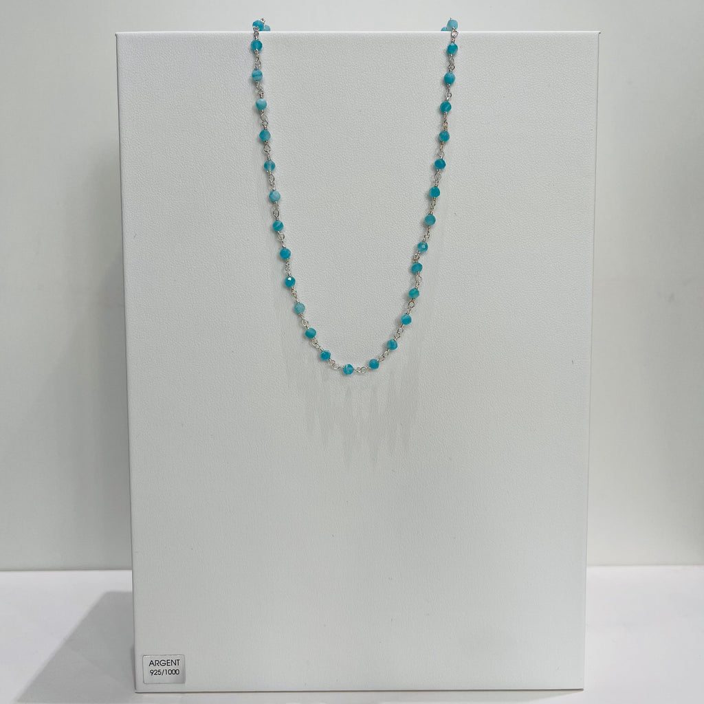 Collier - Rosa Amazonite en argent 925 - image 1