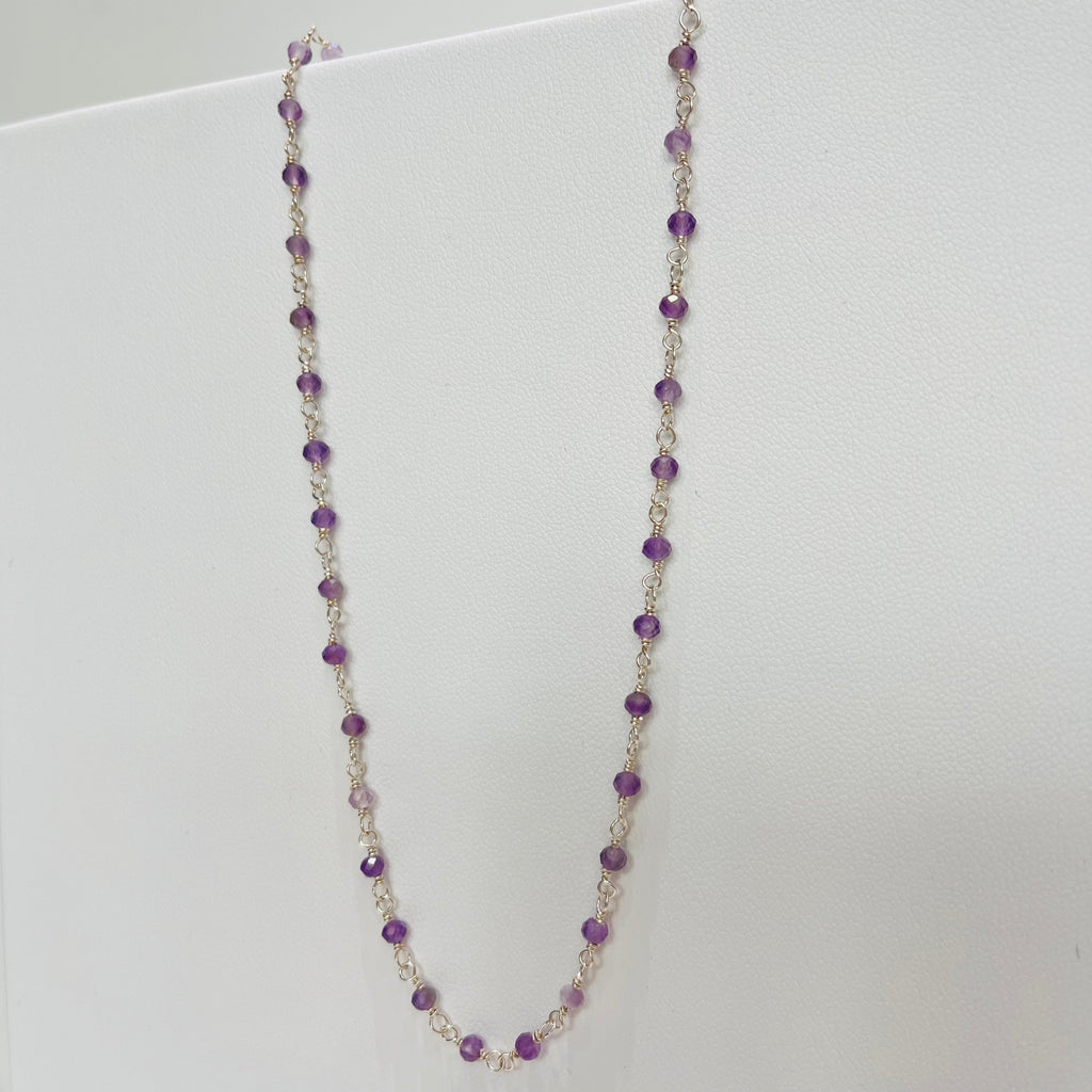 Collier - Rosa Améthyste en argent 925 - image 2