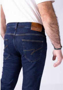 Jean droit stretch - BLEU - image 3