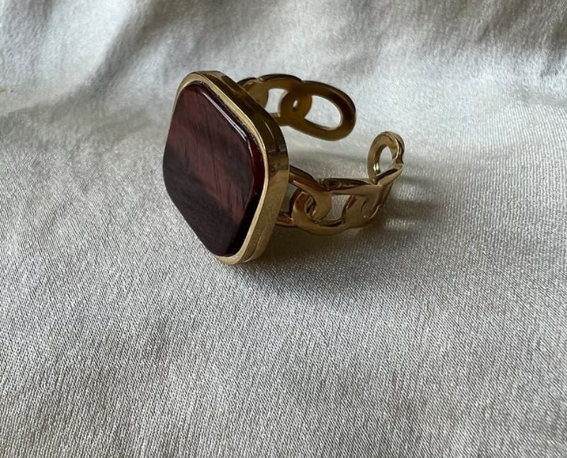 Bague MELYNA - Marron - image 1